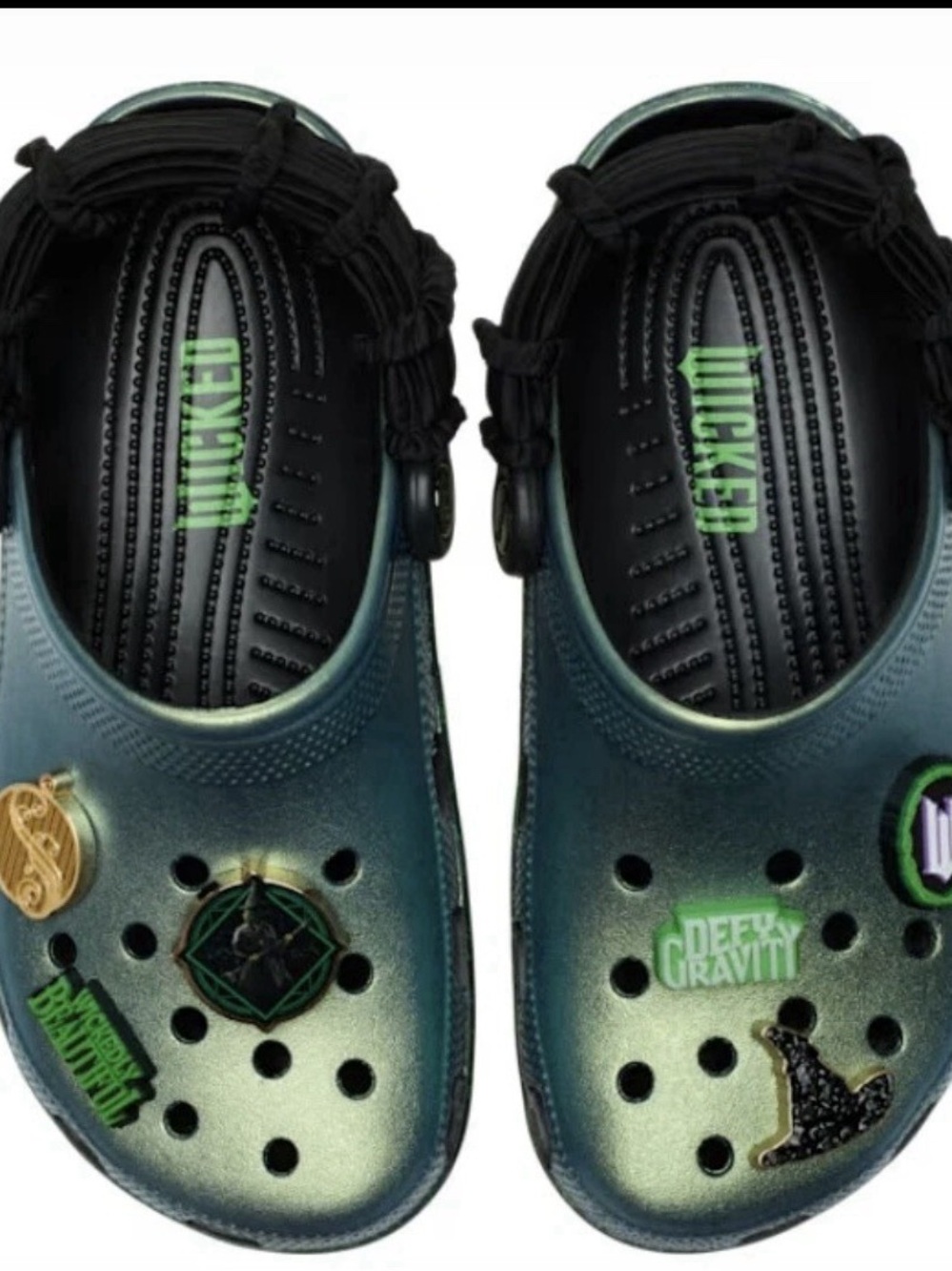 Crocs Wicked Elphaba Men's 6 Women's 8 Classic Clogs Limited Edition For Good